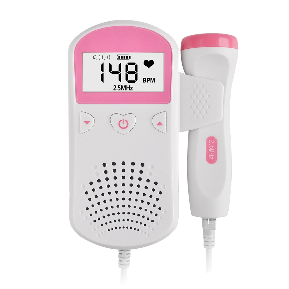 Prenatal Fetal Doppler Baby Ultrasound Heartbeat Monitor Ultrasonic Detector 2.5 MHz Probe