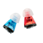 Red and Blue Invisible Aura Hearing Aids