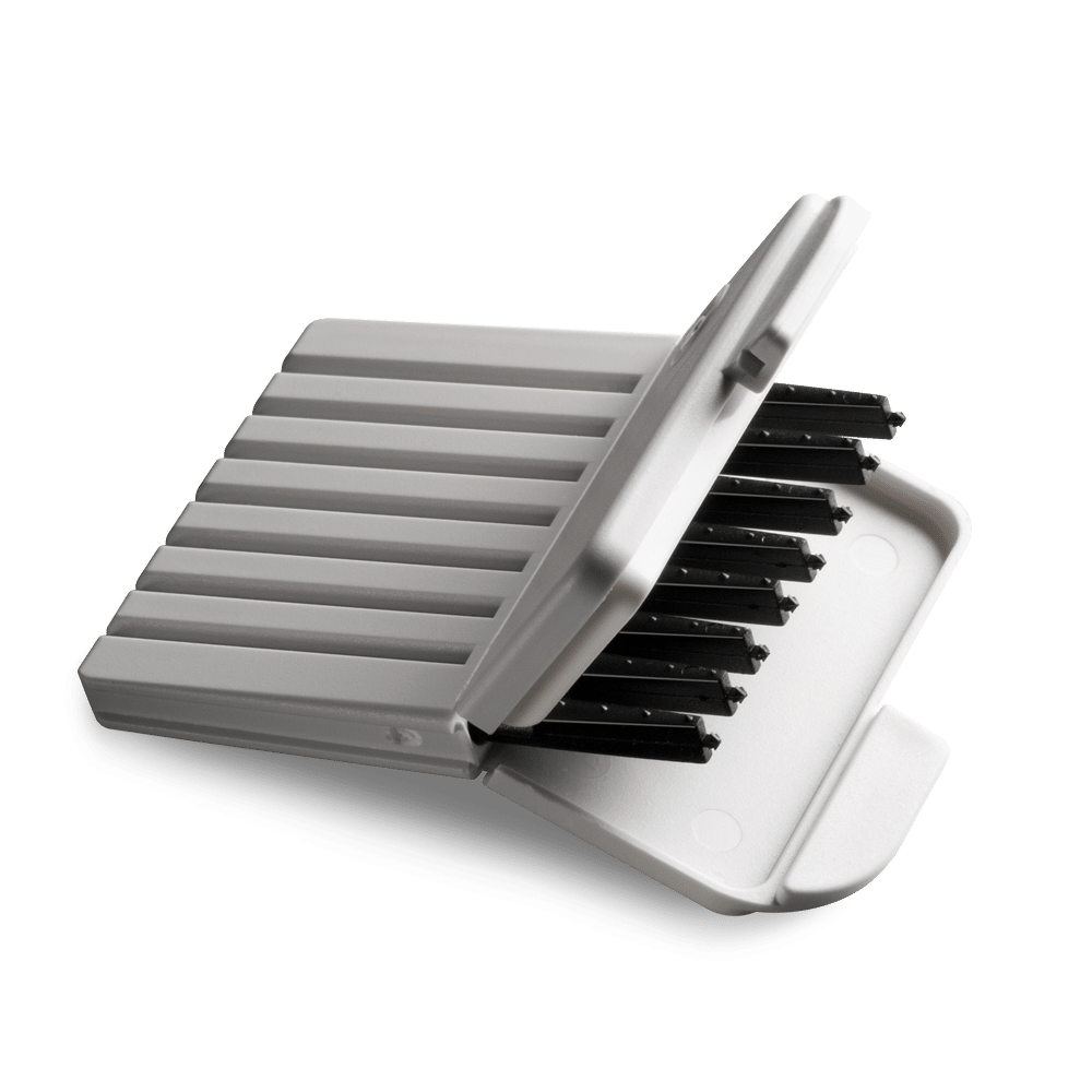 Earwax-Guards-Black-in-Grey-Case