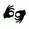 Sign language interpretation symbol