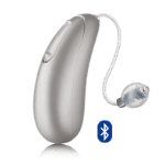 One Silver Rechargeable Bluetooth Hearing Aid - The Spirit
